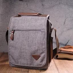 Чоловіча сумка через плече з текстилю 15х32х8 см Vintage 15х32х8 см sum0021450 - мініатюра 8