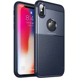 Чохол-накладка iPaky Shield Series/Elegant Grid Design TPU Hybrid Case Apple iPhone XS Blue