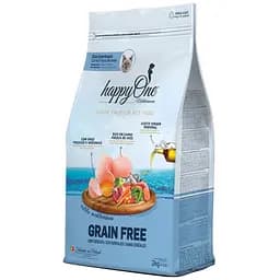 Сухой корм для стерилизованных кошек happyOne Mediterraneum Sterilized Cat Fresh Meat со свежим мясом беззерновой 2 кг