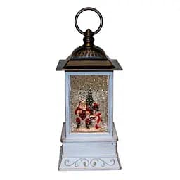 Новорічний світильник-нічник XMAS WDL-24004 Snow Water Lantern, різдвяний ліхтар з ефектом снігу - мініатюра 5
