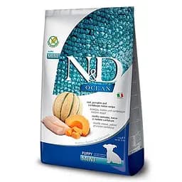 Сухий корм Farmina N&D Grain Free Ocean Cod, Pumpkin & Cantaloupe Melon Puppy Mini беззерновий корм для цуценят маленьких