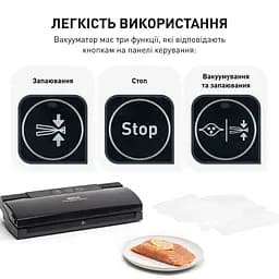 Вакууматор Tefal Classic для пакетів 35 см чорний (VT254070) - мініатюра 5