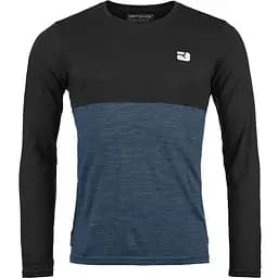 Кофта Ortovox 150 Cool Logo LS M XL Чорна/Синя (1054-025.001.1211)