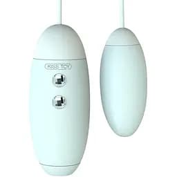 Вакуумний стимулятор з віброяйцем 2-в-1 KisToy Miss VV Cyan