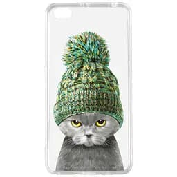 Чехол-накладка Toto Acrylic+TPU Print Case Xiaomi Redmi Go #7 Cat In Hat Transparent