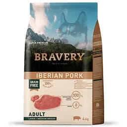 Корм для собак середніх та великих порід з іберійською свининою Bravery Dog Iberian Pork Adult Large 4 кг