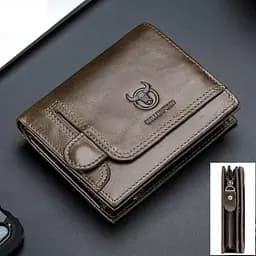 Мужской кожаный кошелек BULL 12х9.5х2.5 см acs0029252