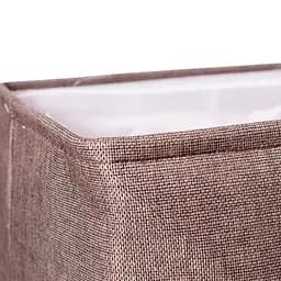Кошик для білизни Yiwu HP-41-1 текстильний 40х33х36 см коричневий - мініатюра 4
