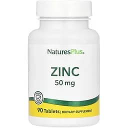 Цинк Nature's Plus Zinc 50 mg 90 tabs (1086-2023-10-3236)