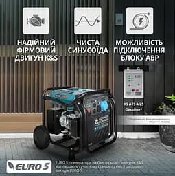 Інверторний генератор Konner&Sohnen 8/8.5 кВт KS 8100iE ATSR - мініатюра 11