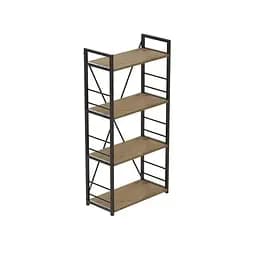 Етажерка 4/60 Ferrum-decor Серії Коннект 120x60x28 чорний ДСП Дуб Артізан 16мм (FRD-104238)