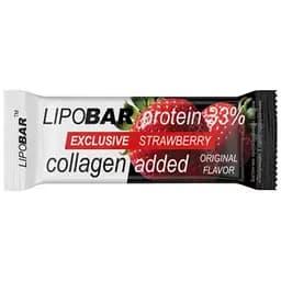 Протеїновий батончик Lipobar Exclusive Strawberry 50 г