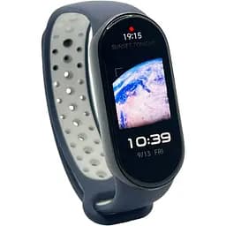 Ремінець Becover Vents Style для Xiaomi Mi Smart Band 9 Blue-White (711987) - мініатюра 4