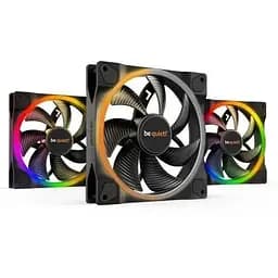 Вентилятор 140 мм be quiet! Light Wings 3x140 мм PWM Triple Pack чорний 140х140х25 мм PWM 400-1500 об/хв 31-40 дБ(А) 4-pin