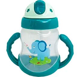 Пляшечка пластикова Mega Zayka  з ручками 250 мл MGZ-0322 (Green)