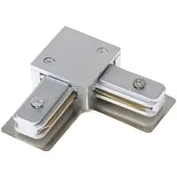 З'єднувач рейки Horoz Electric для світильника кутовий срібний