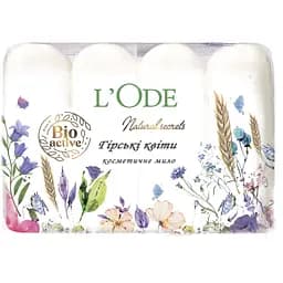 Мыло L'Ode Горные цветы туалетное твердое 4 шт. х 60 г