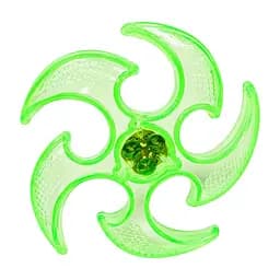 Літаючий бумеранг SB2306Green гума, зі світлом, 15 см, у пакеті