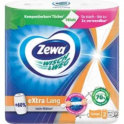 Паперові рушники Zewa Wisch Weg Design двошарові 2 рулони