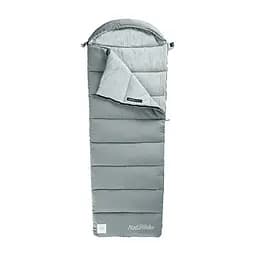 Спальник з капюшоном Naturehike M400 CNK2350WS023, (1°C), левый, серый