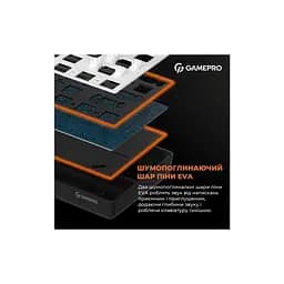 Клавіатура GamePro MK130G Pro Outemu Red Switch Hot-Swap 60 RGB USB/Wireless/Bluetooth Black (MK130G Pro) - мініатюра 8