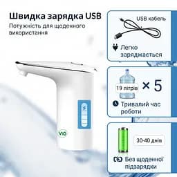 Електрична помпа для води ViO E11, біла - мініатюра 3