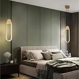 Підвісний LED-світильник у латунному корпусі 38х10 см Арт. JU15-100 AB Line F