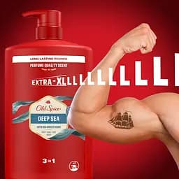 Гель для душу + шампунь Old Spice 3 в 1 Deep Sea 1000 мл - мініатюра 8