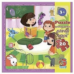 Детский пазл G-Toys Детская площадка 20 элементов 20 х 21 см (LX11)