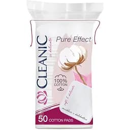Ватні диски Cleanic Pure Effect квадратні 50 шт.