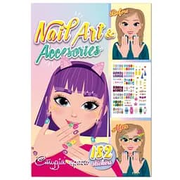 Дитяча книжка з наліпками студія краси "Nail art accesories" РМ-76-04