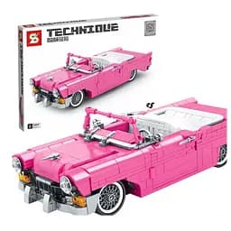 Конструктор Senco SY8404 Техник - Розовый ретро-кабриолет Chevrole 742 элемента