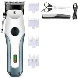 Машинка для стрижки волосся XPRO KM-2621 професійна акумуляторна з насадками зелена (40963-KM-2621)