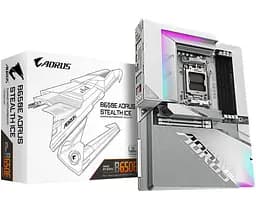 Материнська плата Gigabyte B650E AORUS STEALTH ICE BTF (B650E AORUS STEALTH ICE) (Socket AM5, AMD B650, ATX) - мініатюра 6
