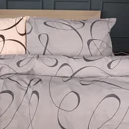 Наволочка MirSon Ranforce Elite Ribbona 40x60 см серо-бежевая (2200011702124)