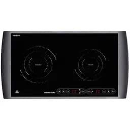 Настільна плита Ardesto ICS-B217, Black, 2900W (1600W+1300W), індукційна, сенсорне керування, 2 конфорки, загартоване скло, дисплей, таймер, 60x7x31 см