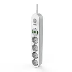 Мережевий фільтр-продовжувач LDNIO SE4432 (4 х розетки 4 х USB) 2 м - мініатюра 4