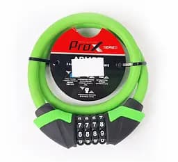 Велосипедний замок Prox Armor A-Z-0313 12 х 750 мм тросовий кодовий зелений (G0000162)