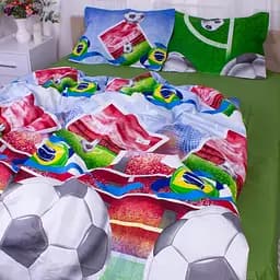 Підковдра на блискавці MirSon Football 17-0587 бязь 220х240 см різнокольорова - мініатюра 2