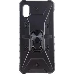 Ударопрочный чехол Epik Pathfinder Ring для Xiaomi Redmi 9A Черный / Black