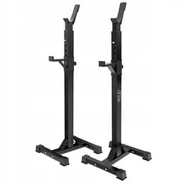 Стойки под штангу 4FIZJO регулируемые, со страховкой Black (P-5905973402651)