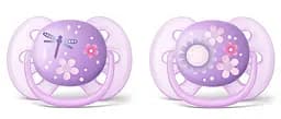 Пустышка Philips Avent Ultra Soft для девочек, 6-18 месяцев, 2 шт. (SCF227/22)