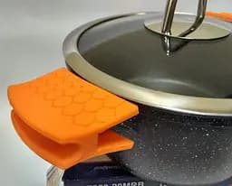 Каструля Bohmann BH 7350-26 MRB 5л з подвійним дном антипригарне мармур-граніт покриття з кришкою - мініатюра 7