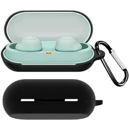 Чохол-накладка DK Silicone Candy Friendly з карабіном для Sony WF-C500 (black)