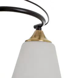 Люстра стельова Brille в спальню E27 60W AB+BK (LK-702S/5) - мініатюра 2