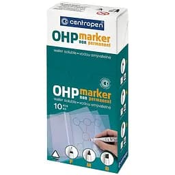 Маркер Centropen Non-Permanent ОНР 2646 F 0.6 мм червоний упаковка 10 шт. (2646/02) - мініатюра 2