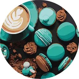 Набор для росписи по номерам Шоколадное наслаждение, d39 см, КНО-R1013