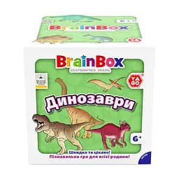 Карткова гра Brainbox Динозаври YaGo BZZBRDI02UA 55 карток 1 гральний кубик - мініатюра 2