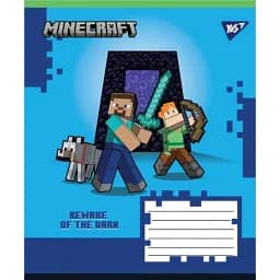Зошит Yes Minecraft Walls А5, 24 аркуша в клітинку (767568)