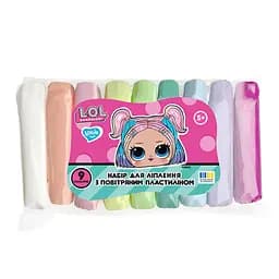 Набор для лепки с воздушным пластилином L.O.L. Surprise! LOL70194, 9 цветов пастель